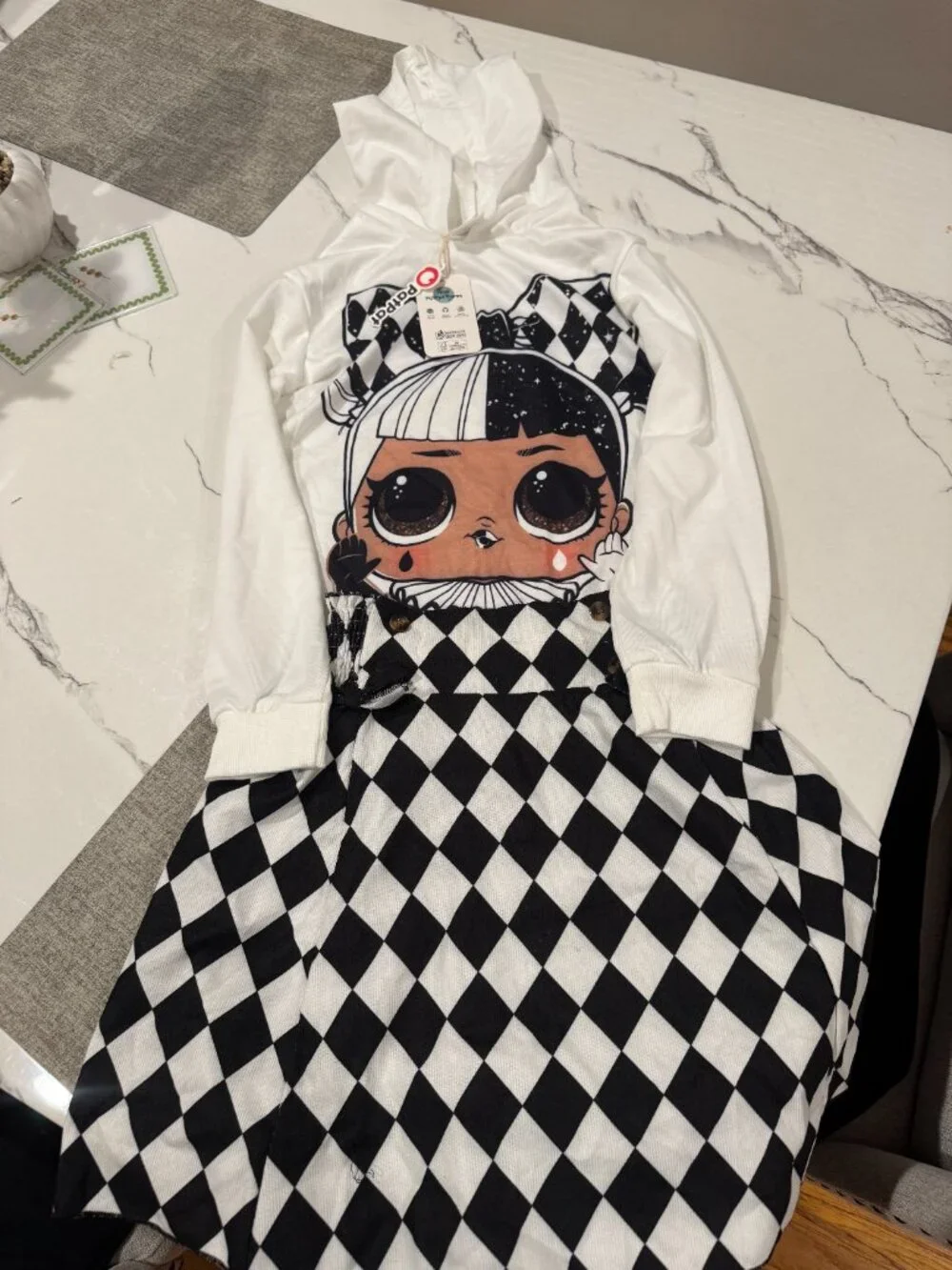 Girls LOL Hoodie and shirt set Size 9/10